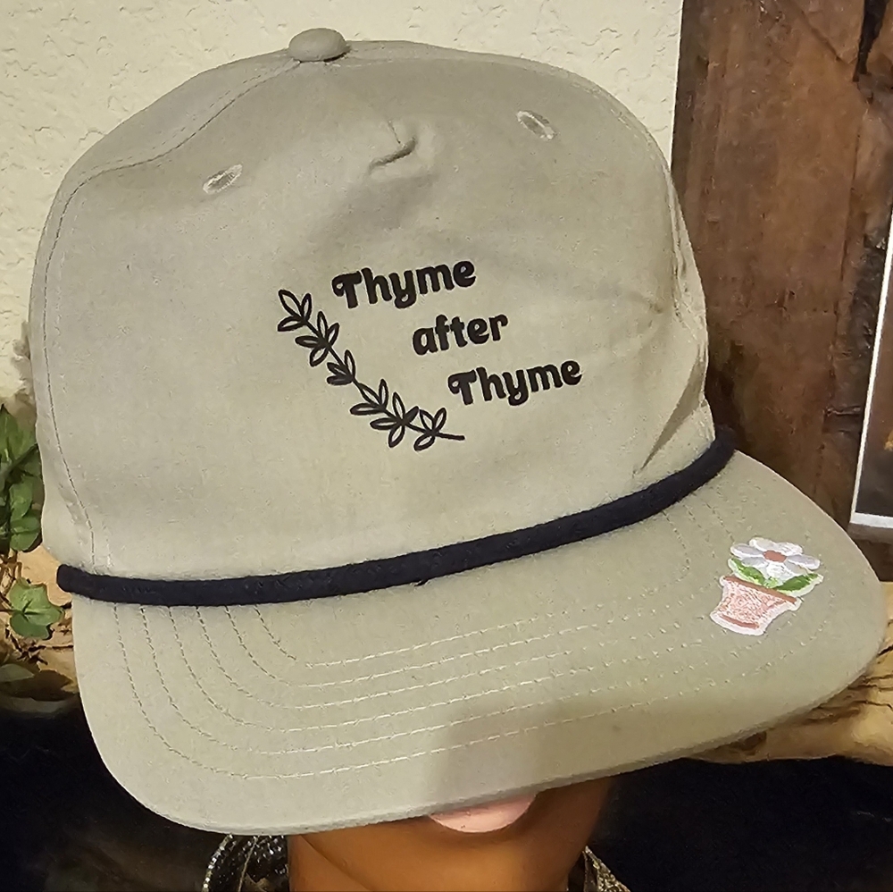 Thyme After Thyme Cap with Embroidery